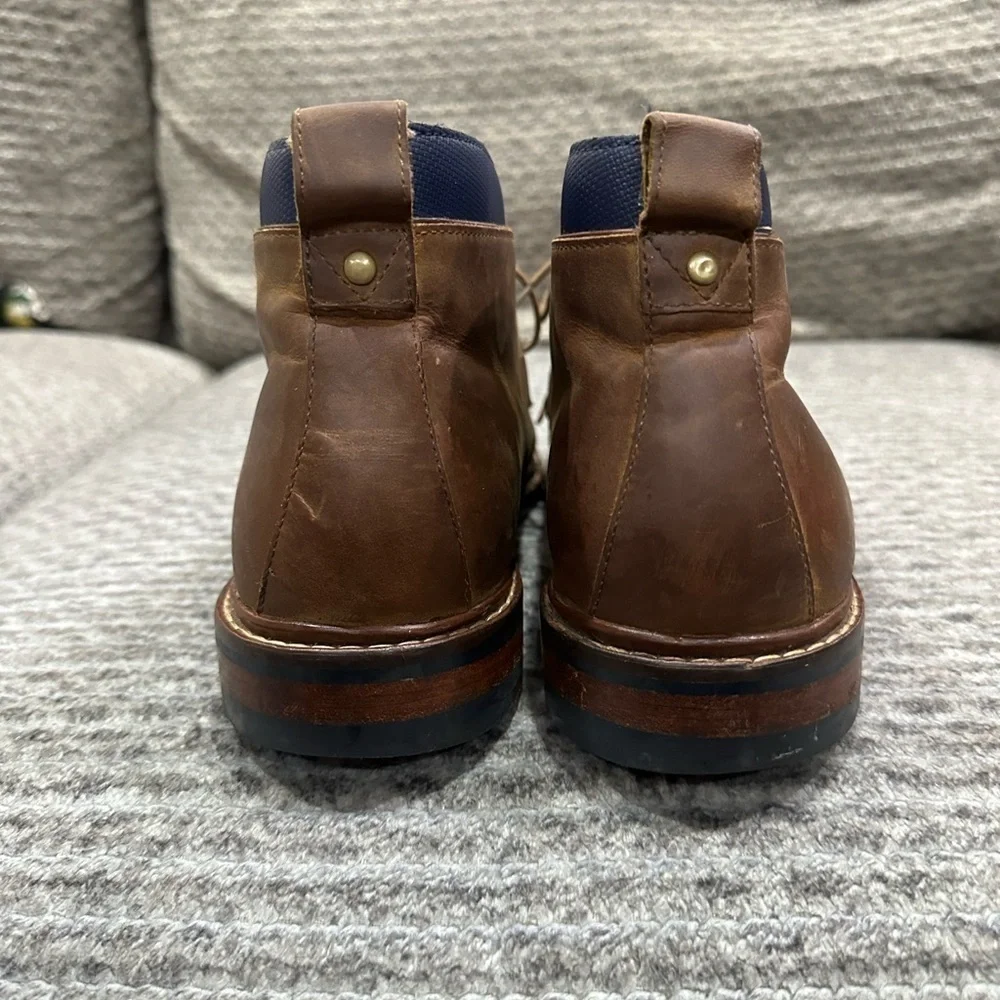 Cole Haan Boots Mens 9.5 Brown Leather Cambridge Chukka Ankle